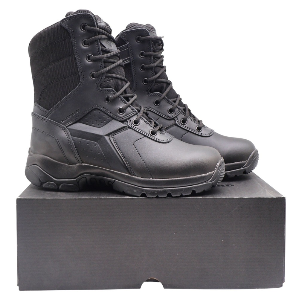 Battle Ops Tactical Boot Mens 7 Black Waterproof Side-Zip BOPS8001 Work Duty